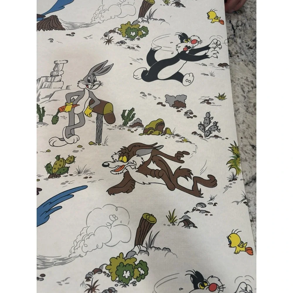 1978 Open Roll VTG Looney Tunes Wall Paper Wile.Coyote Bugs Bunny Yosemite Sam